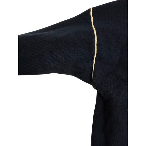 J crew wool and cashmere navy v neck sweater dress size xs - Picture 7 of 8